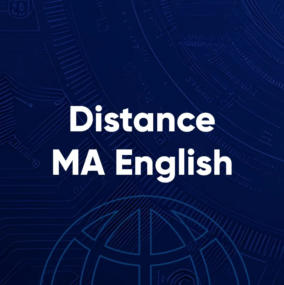 Distance MA English